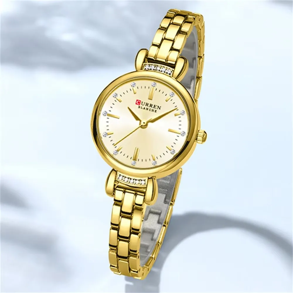 CURREN 9098 Gold Women's Waterproof Quartz Watch