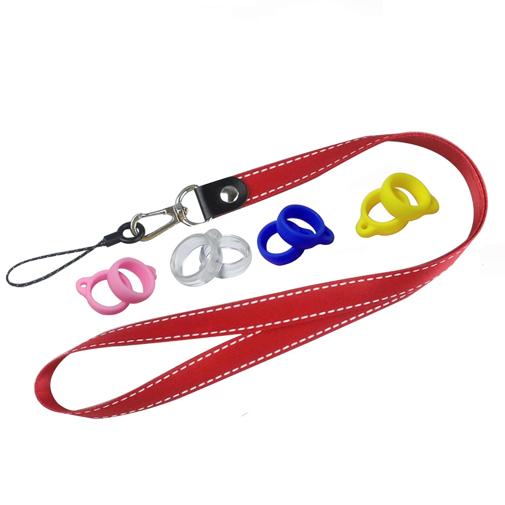 Factory Manufacturer Custom Pen Holder Necklace Lanyard Lanyard With Rubber Silicone Ring Buy