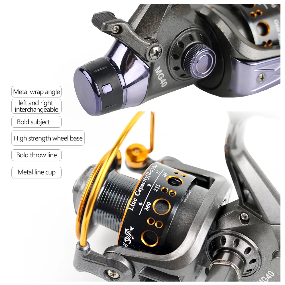 new double brake design fishing reel