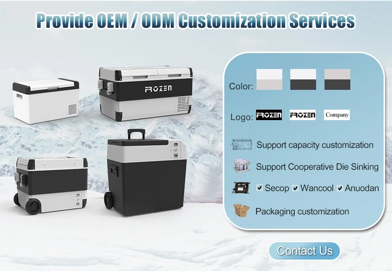 15l 30l 40l 50l Waterproof Refrigerator Portable Solar Car Fridge Ac Dc