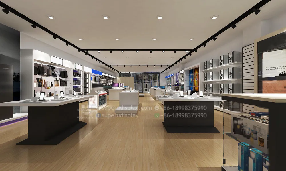 Electronic Display Cellphone Store Display Fixtures 3d Home Appliance Shop Interior Design Ideas New Retail Laptop Store Design