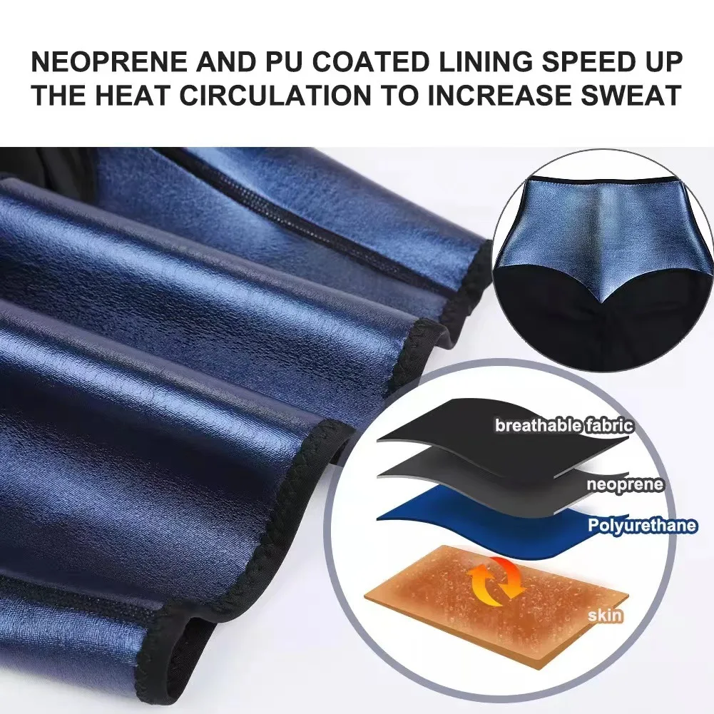 Wholesale Neoprene Sweat Womens Compression Slimming Shaper Waist Trainer Leggings Sauna Pant Shorts