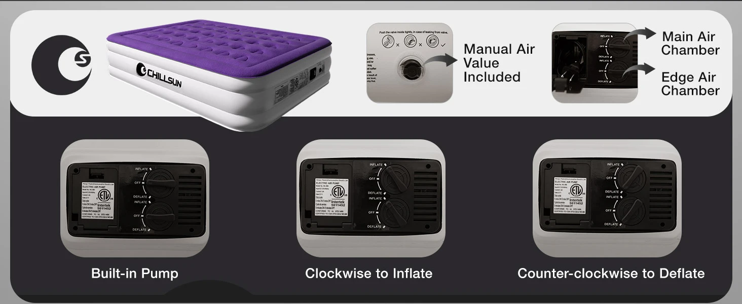 Chillsun Zearna Manufacturer Multiple Size Inflatable Bed Home Portable