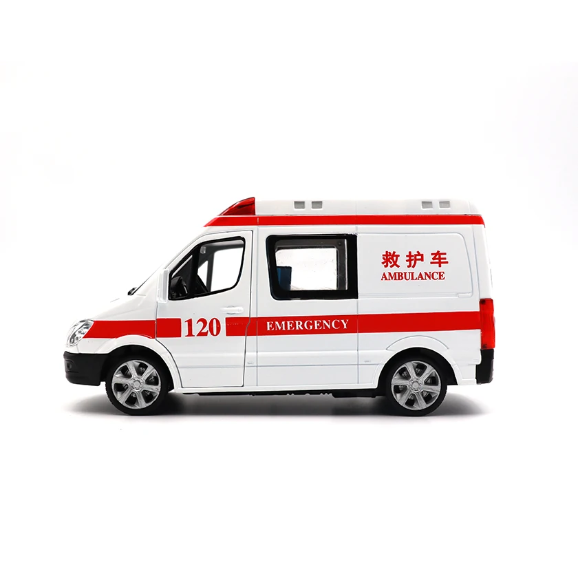 Factory Price 1:32 Ambulance Model Die Cast Toy Cars Custom Toy Cars for Kids