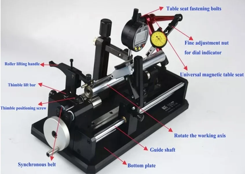 Accuracy 0.002mm Concentricity Measuring Instrument Gold Tester with Indicator