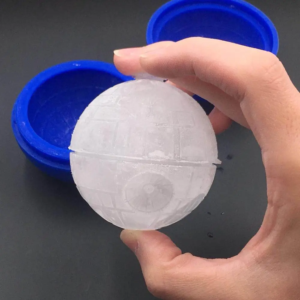 Death Star Silicone Rubber Whiskey Sphere Ice Cube Mold Tray For