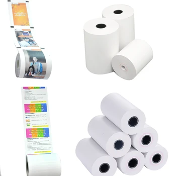 Free Sample hot sale 80mm 57mm Cash Register Thermal Paper Roll Plain or Pre- Printed Pos Terminal and ATM Roll