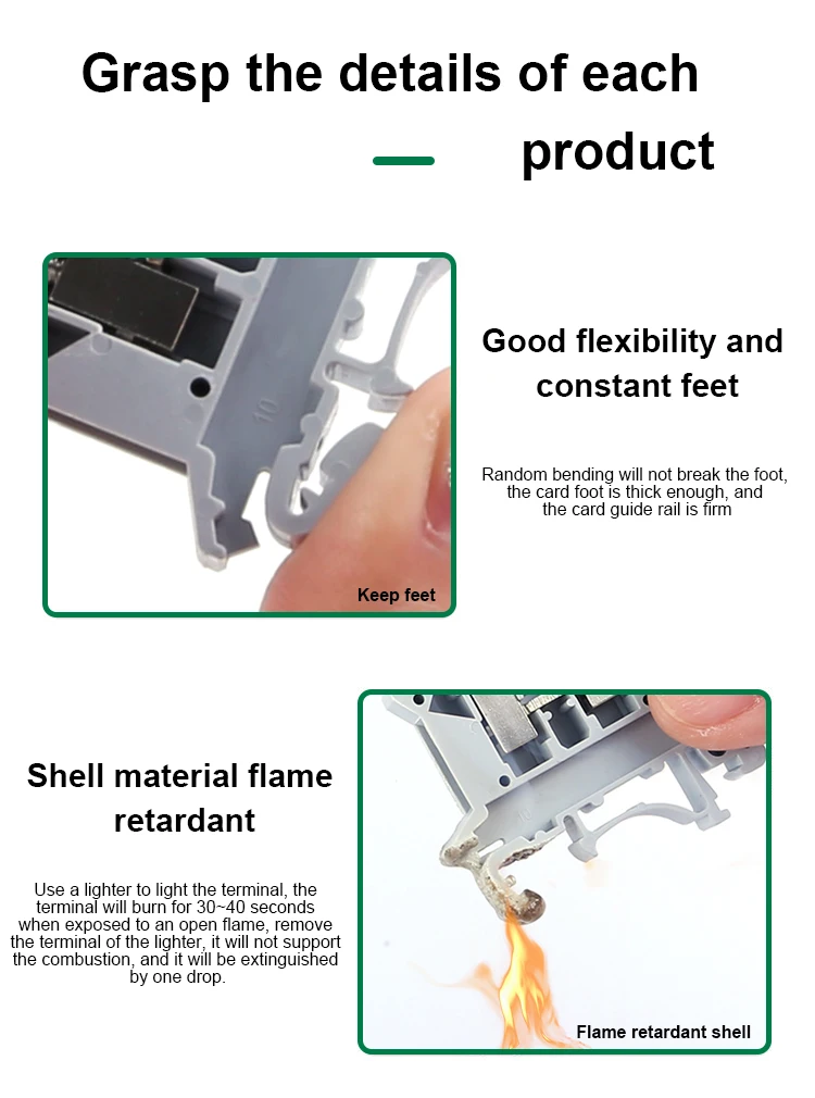 Uk 25b Plastic Nylon Pa66 V0 Electric Universal Installation Panel Mounted Feed Through Screw 