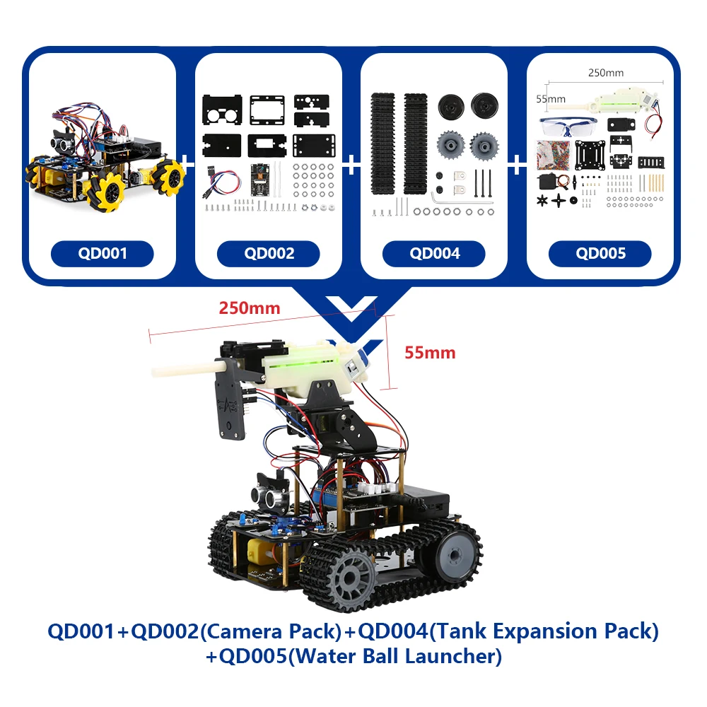 Robotlinking 4WD Robot Car Educational Stem Toys Robotics Kit Robot Kit for Arduino