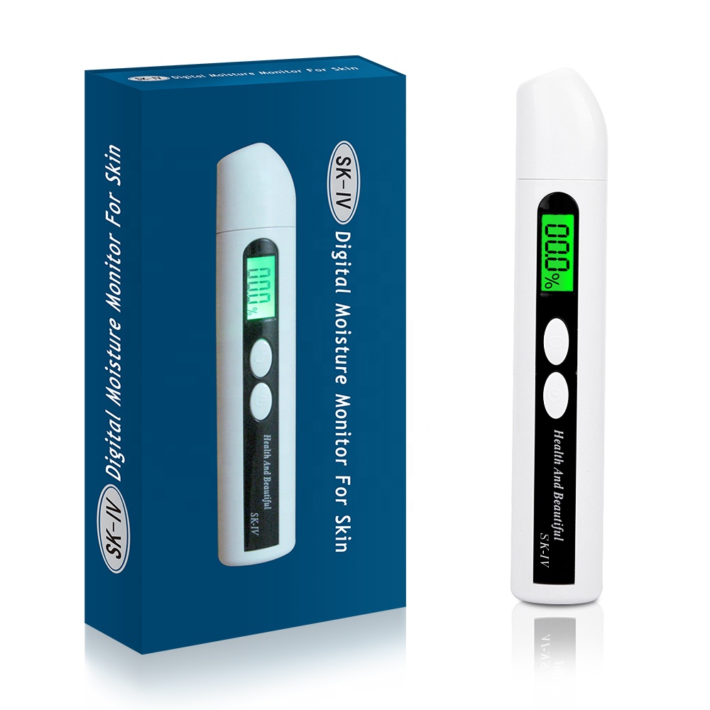 Skin Moisture Tester Custom Digital Skin Care Health Tester Pen Body Facial Moisture Oil Tester Skin Analysis With LCD Display