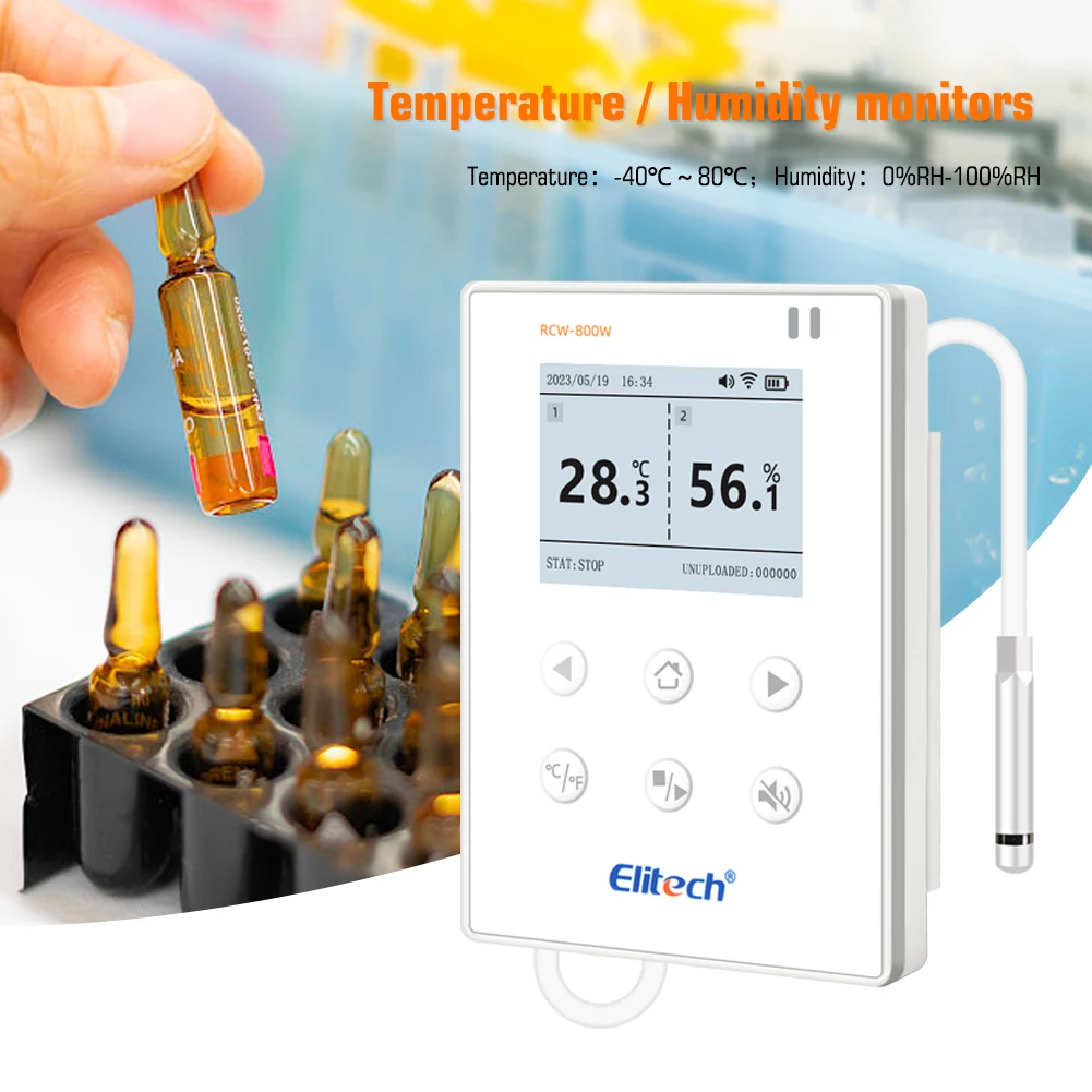 Elitech RCW-800W-THE Wireless Temperature & Humidity Data Logger