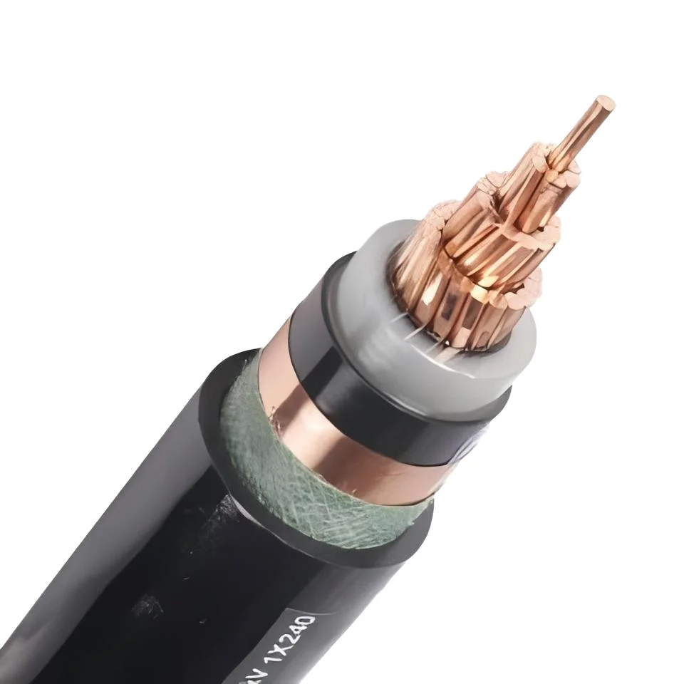 High Voltage 4 Core XLPE Insulated PVC Sheath Aluminum/Copper Conductor Armoured Electrical Power Cable