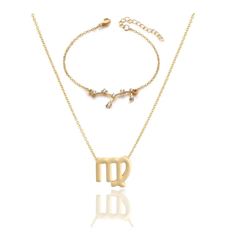 12 Zodiak Gelang Kalung Tanda Zodiak 