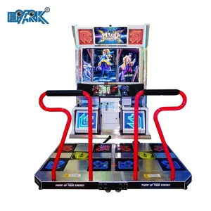2 Players Interactive Pump It up Music Rhythm Dance Revolution Arcade Machine 1 Year Warranty