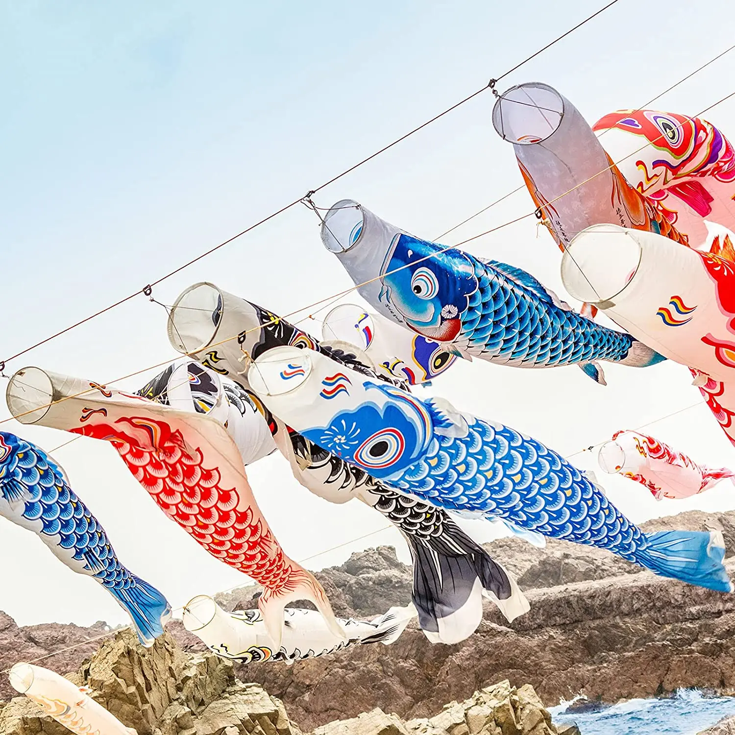 300cm Japanese Carp Windsock Kite Flag for Hotels & Resorts