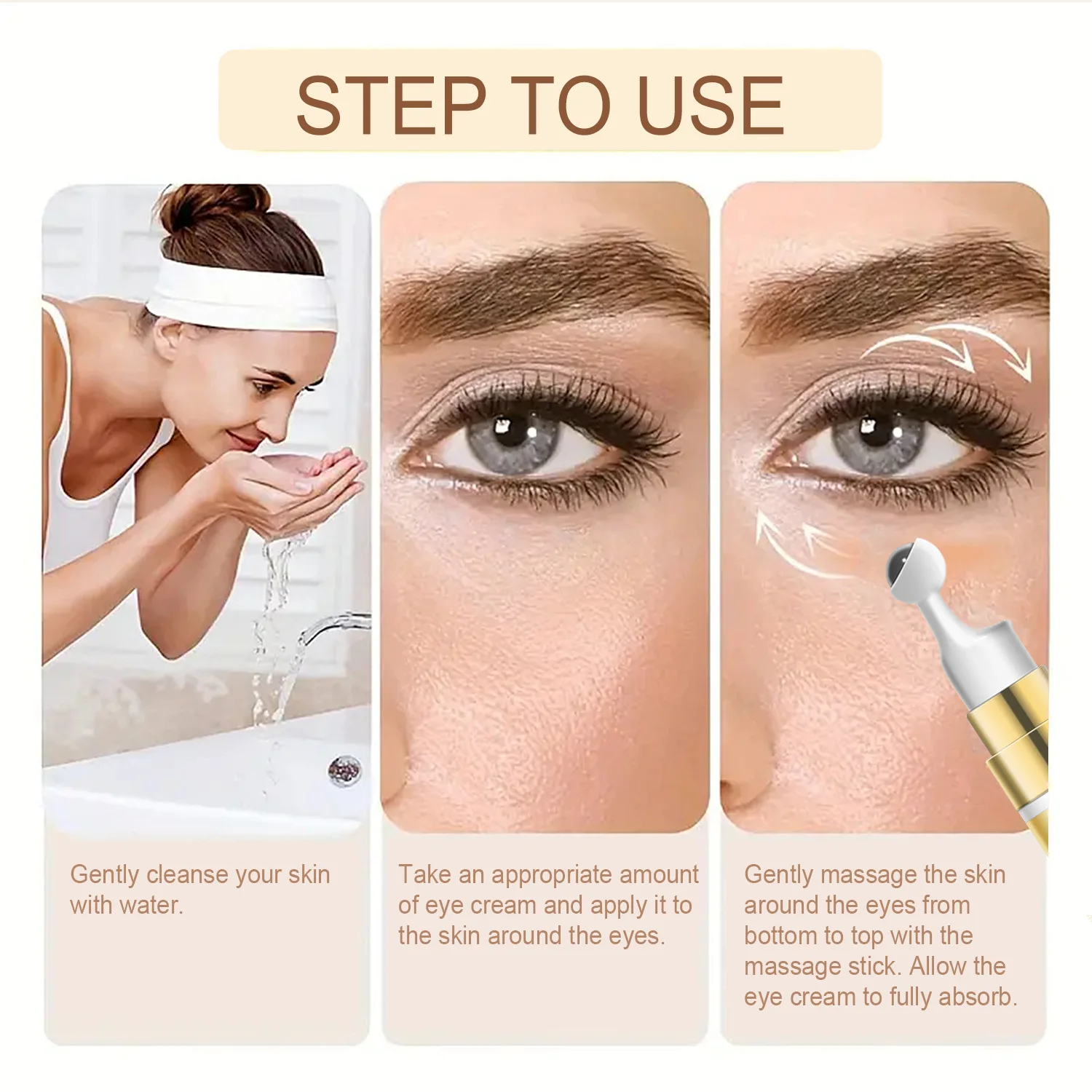 Body Cream , Containing 24K Gold Particles, Effectively Reduces Wrinkles, Dark Circles, and Puffiness Around the Eyes.