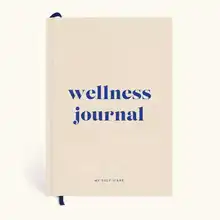 Customizable A5 Self-Care Gratitude Journal Daily Wellness Planner for Women with Fabric Cover