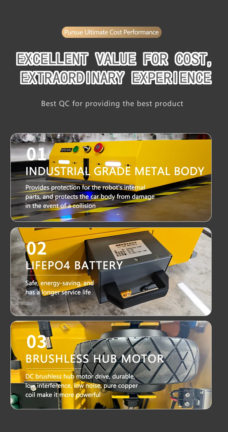Efficient Assembly Line Delivery Robot AGV 300 Equipment Industrial Machinery AGV Robot for Industrial Raw Materials