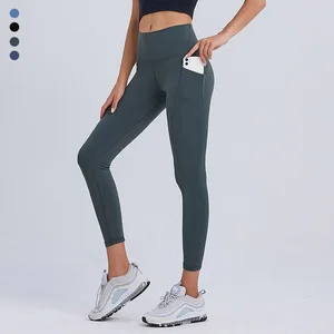 Women Exercise High Waist Leggings Athletic Exercise Leggings High Waist Quick Dry Wicking Running Sports Leggings with Pockets