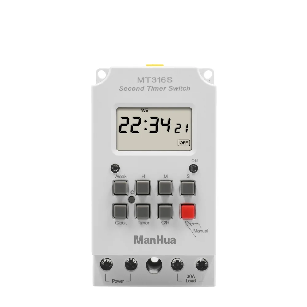 Manhua MT316S  30A Digital Programmable Digital Timer Switch