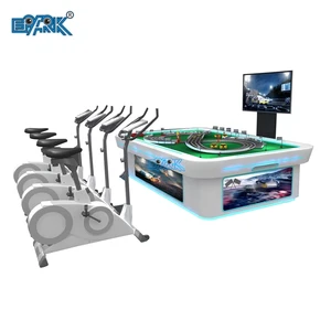 4 Players Indoor Sport Cycling Game Machine Coin Operated Amusement Park Bike Racing Competitive Cycling at Park