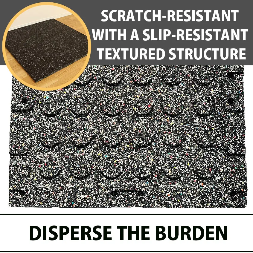 Black Safe Sound And Crack Isolation Anti Slip Rubber Indoor Mat - Buy ...