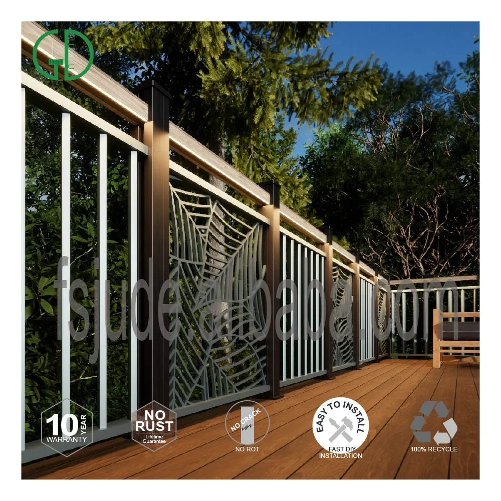 Foshan GD Railing Profile Balustrade Handrail Chine En Verre Aluminium Pour Balcon Veranda White Black Turkey Aluminium Balustra