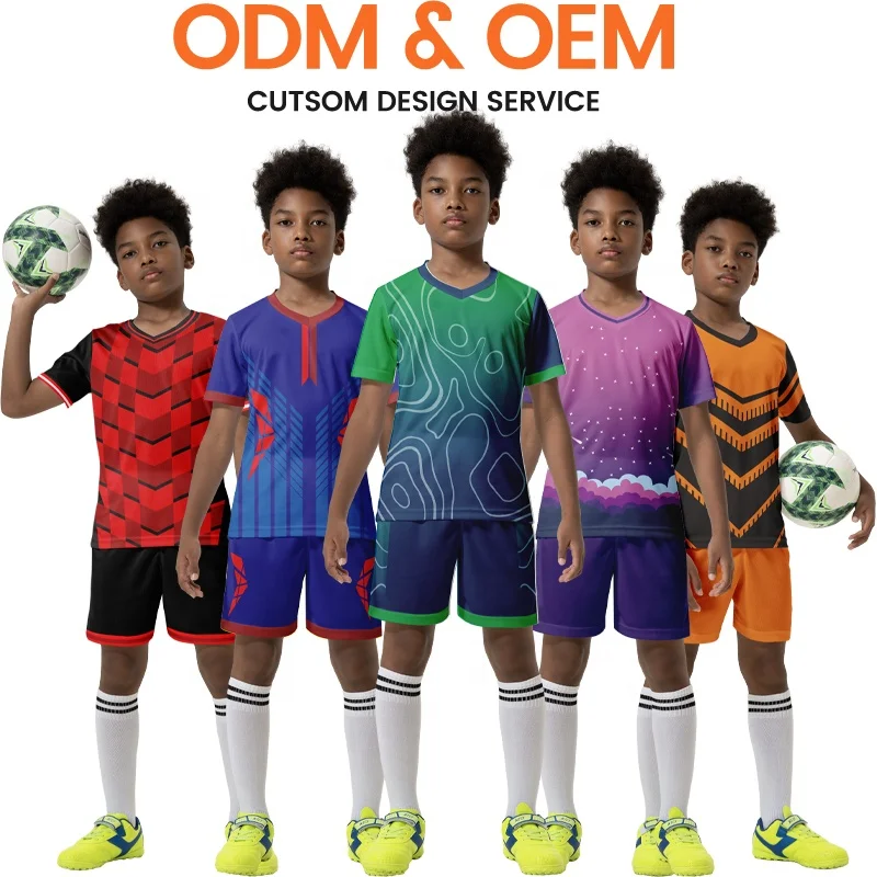 カスタムCamisas De Futebolユースブランクサッカージャージー