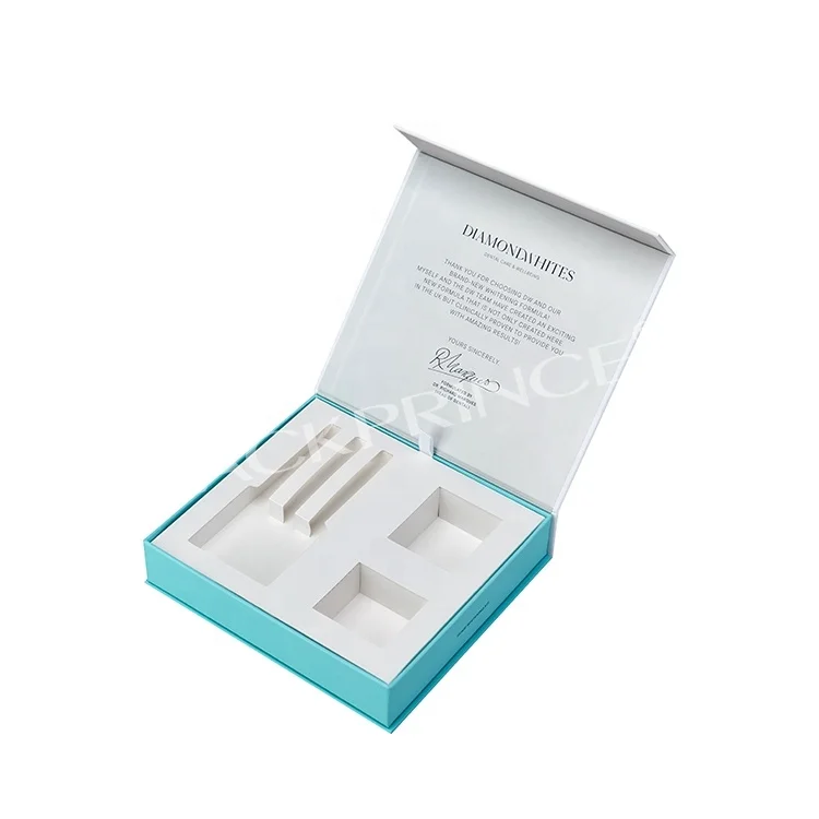 Luxury Cardboard Magnetic Orthodontic Bracket Box Large 24 Steps Teeth Clear Aligner Dental Packaging Paper Box With Dividers