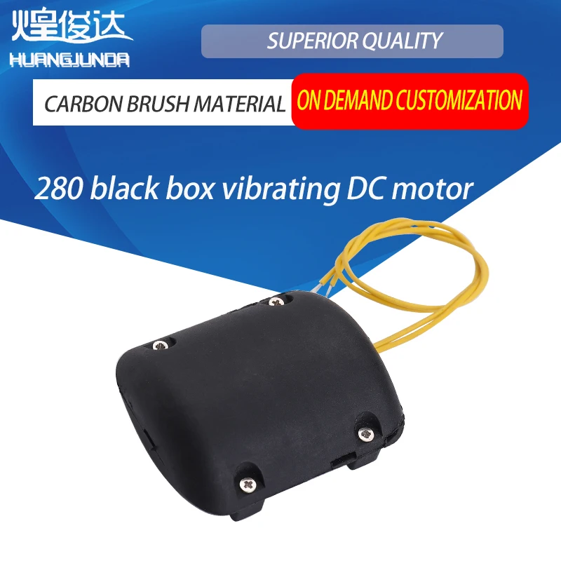 280 Flat Black Shell DC Vibration Massager Strong Magnetic Brush Micro Motor