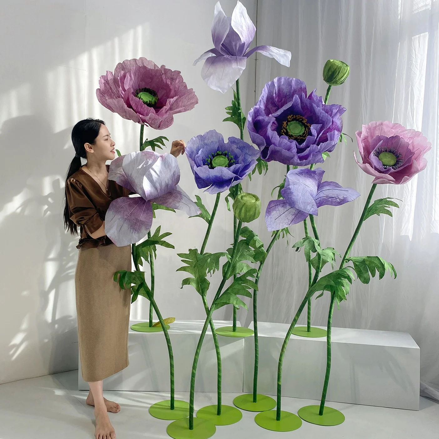 O-Z009 Riesige Kunstblumen fr Hochzeitsdekoration und Events