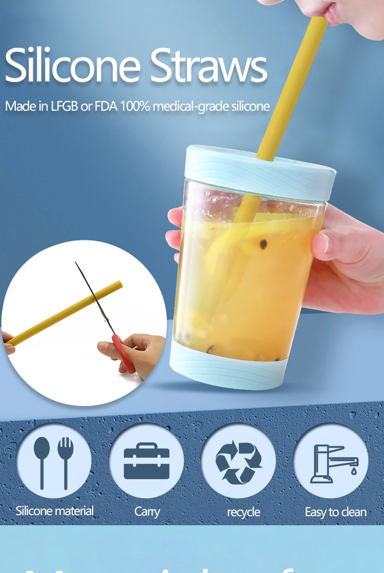 Ecofriendly Approved Foldable Tumbler Silicone Baby Bottle Drinking