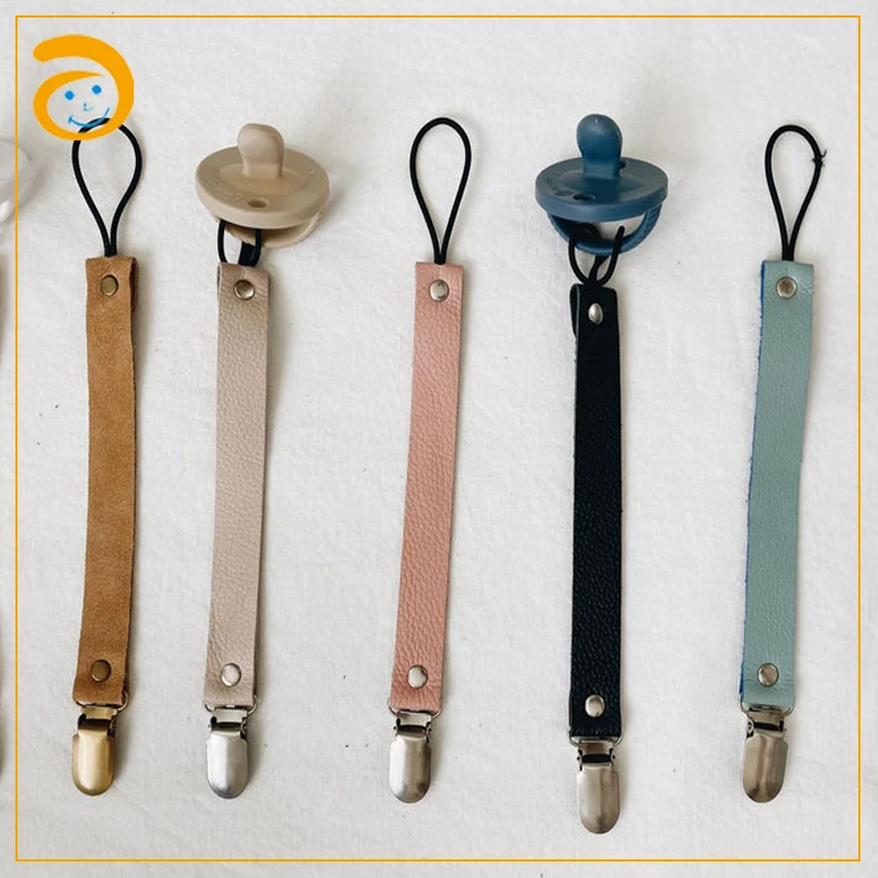 10 pieces pack suspender pacifier clips set pacifier chains clips T-clip baby 
