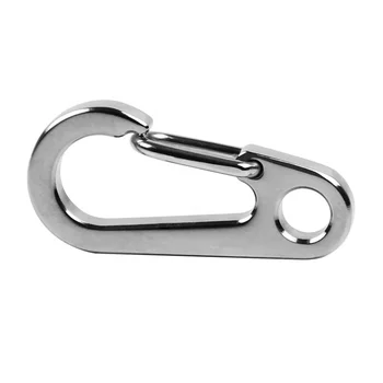 10 Moschettoni A S Metallici Piccoli E Colorati - Mini Moschettoni Doppi Per Chiavi, Campeggio, Zaino, Escursioni - 5