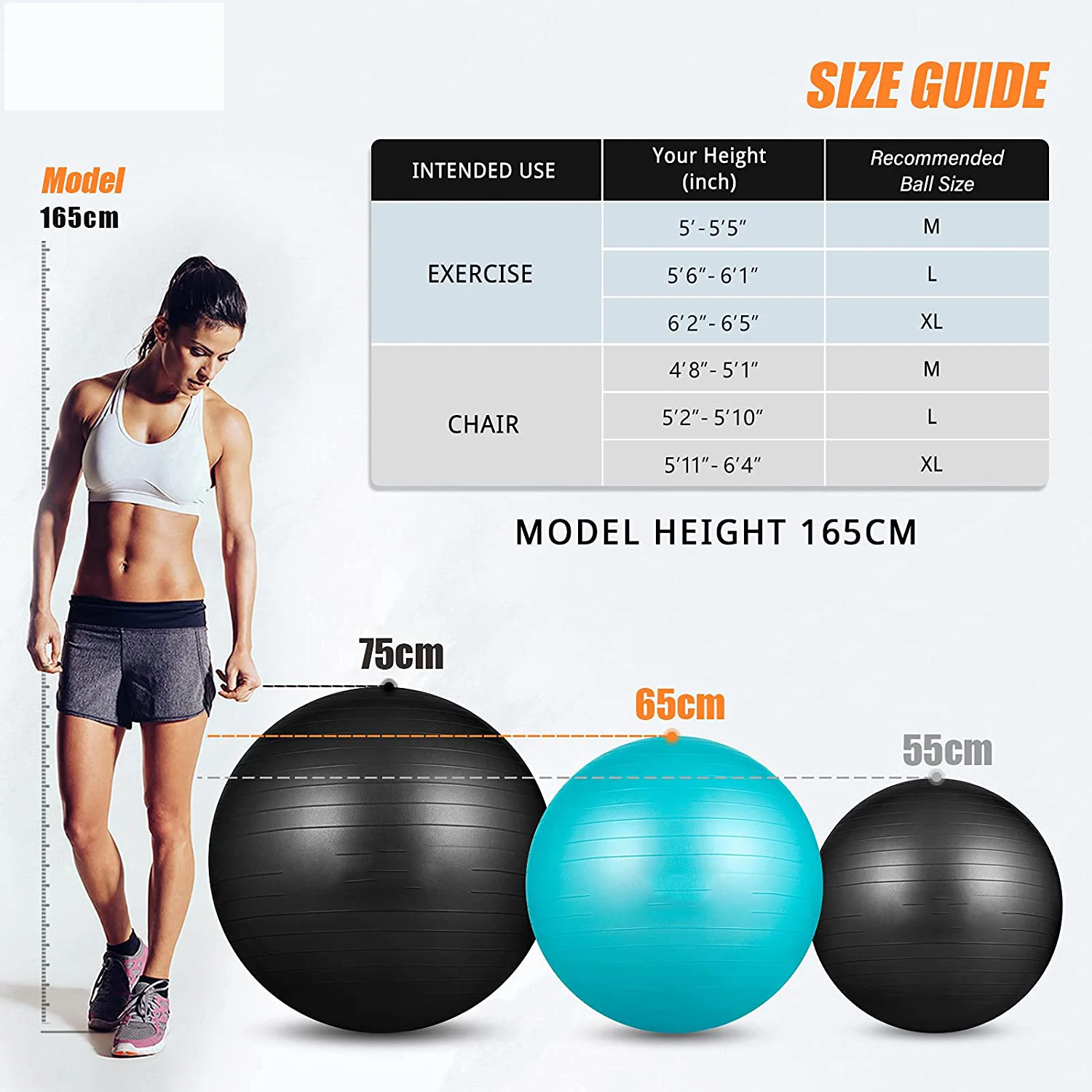 Custom Sized Gym Fitness Balance Exercise Ball Pvc Yoga Ball With Quick Pump Buy Exercise