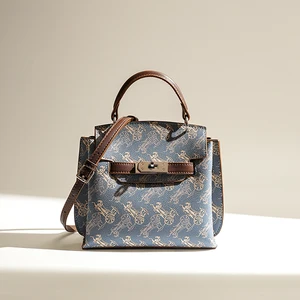 OEM/ODM New Design 2026 Women's High-end Luxury Fashion Work Handbag Platinum Retro High-quality Single Waterproof PU Slanted