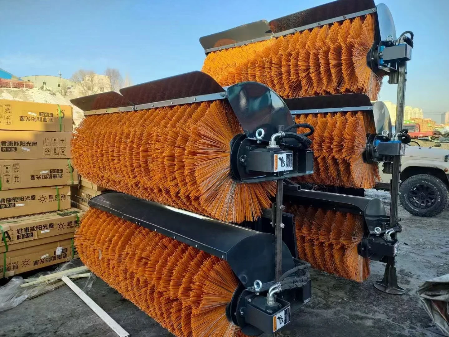 Forklift Attachment Road Sweeper