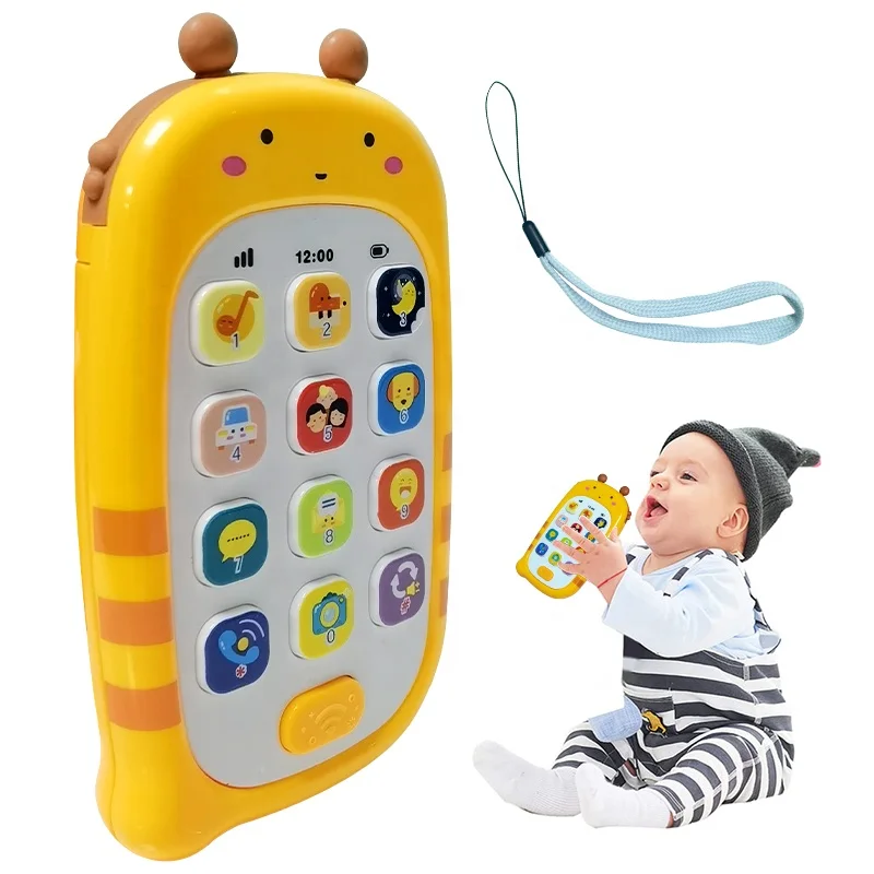 Musical Baby Phone Toy - Kids Learning Game Kids Toy Mobile Smart Cell Phone 6 to 12 Months with Record & Playback