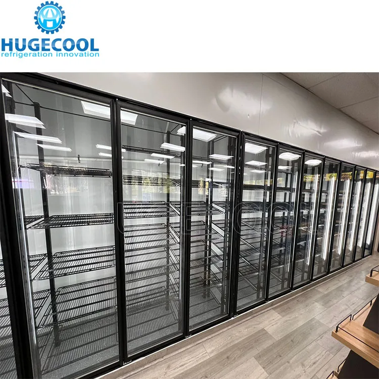 Display Walk in Cooler and Freezer with Glass Door and Shelf