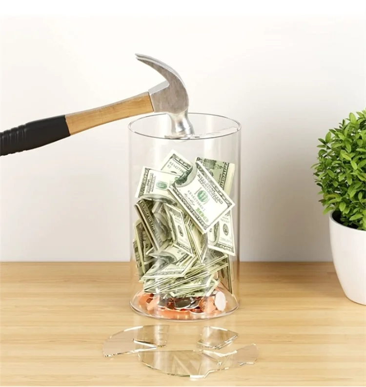 Индивидуальная прозрачная акриловая копилка для детей