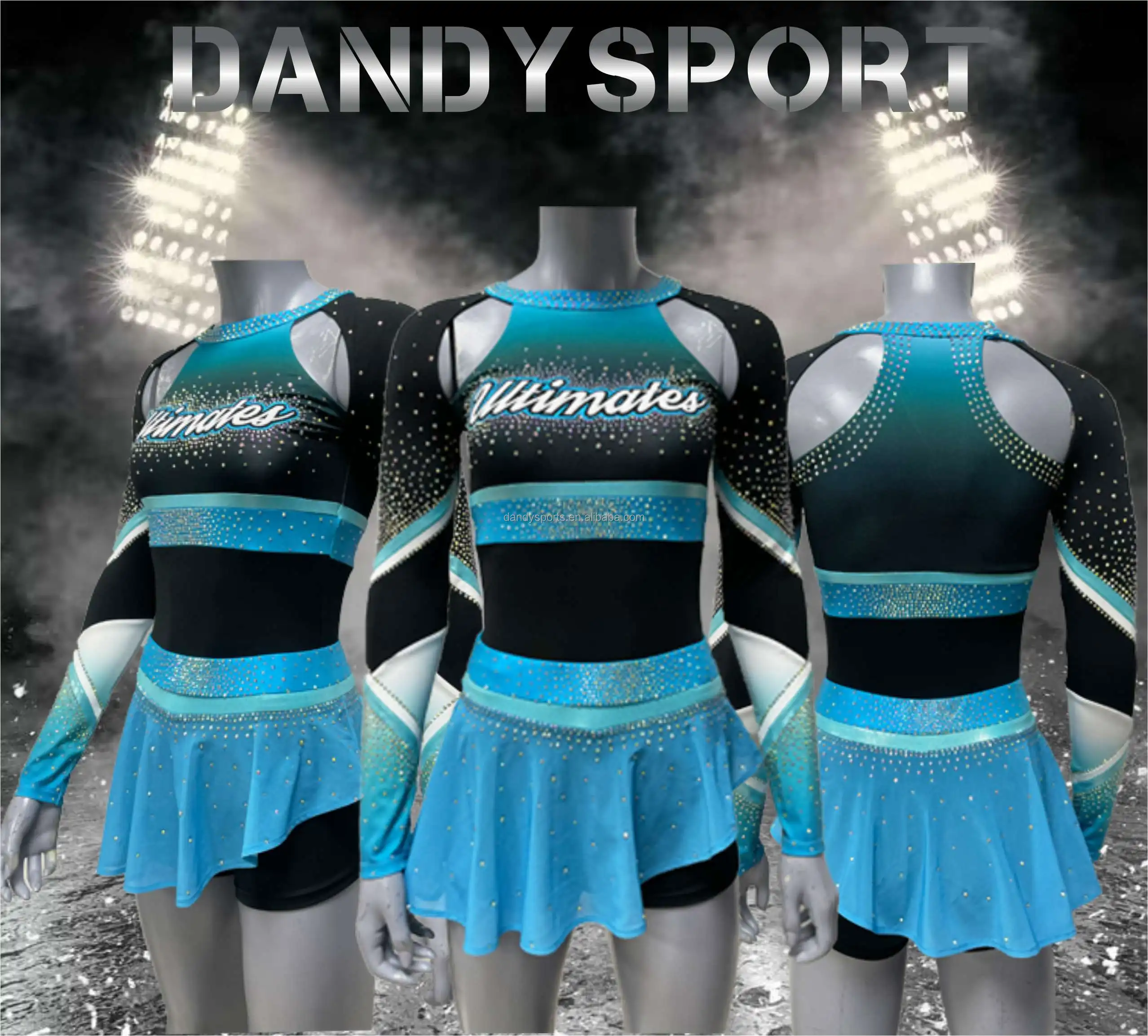 Custom Different All Star Cheerleading Uniforms Girls Cheerleader