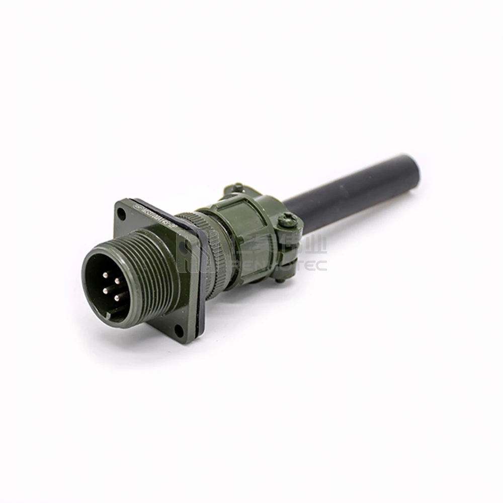 Ms3100 Grey Aviation Plug Socket Connector 4 Pin Ip67 Milc Ms3106