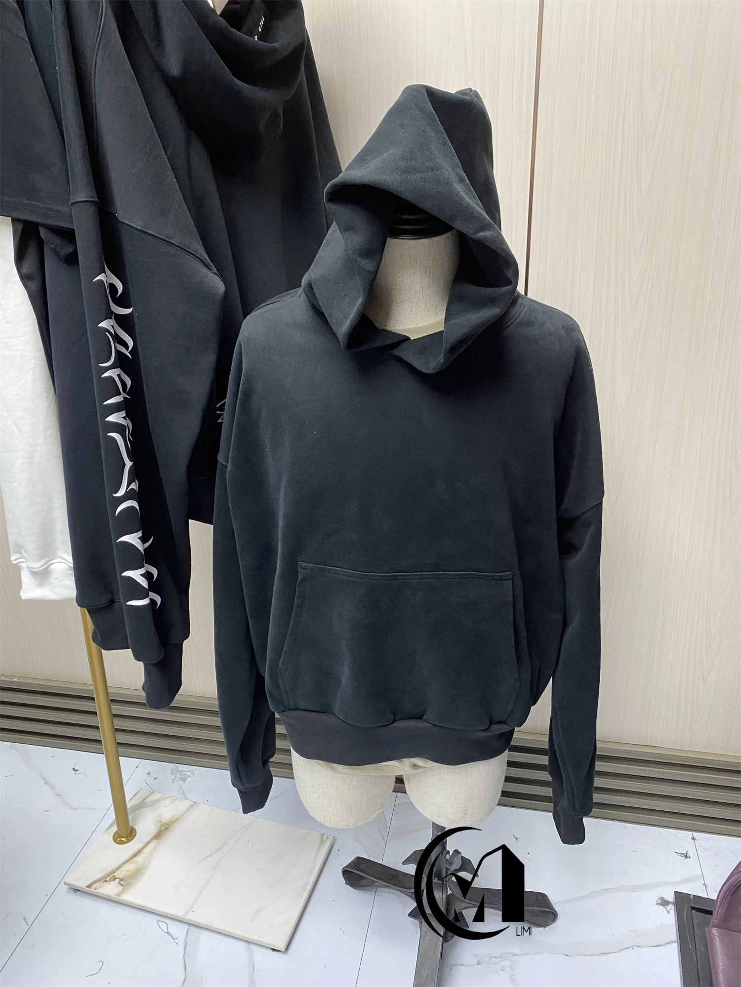 Boxy Fit Men's French Terry Pullover Hoodie - 580gsm Cotton