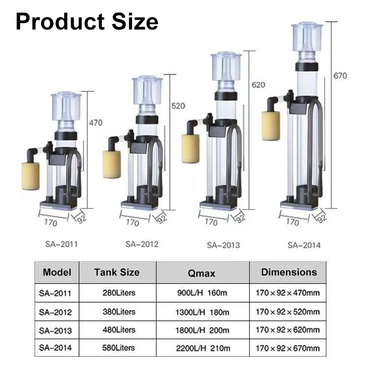 プロテインスキマー WEIPRO SA-2012 WEIPRO Internal protein skimmer 