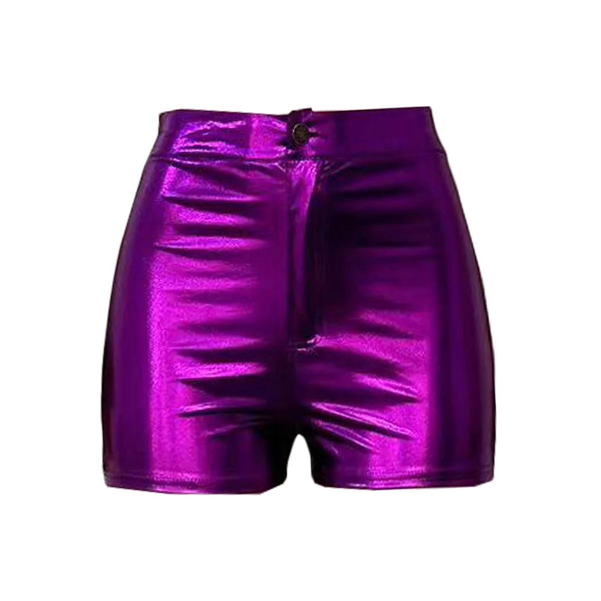 Fenyway 2023 New Fashion Women Summer High Waist Pu Leather Shorts ...