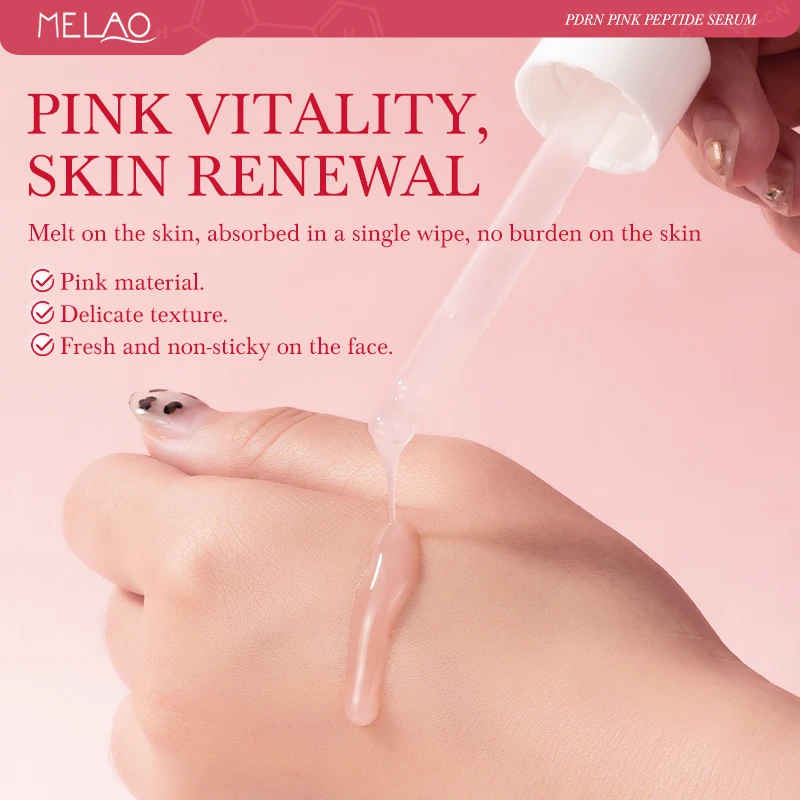 Dull Skin Uneven Skin Tone Dark Spot Correct Face Serum Niacinadmie Hydrating Moisturizing Firming Rose Pdrn Pink Peptide Serum