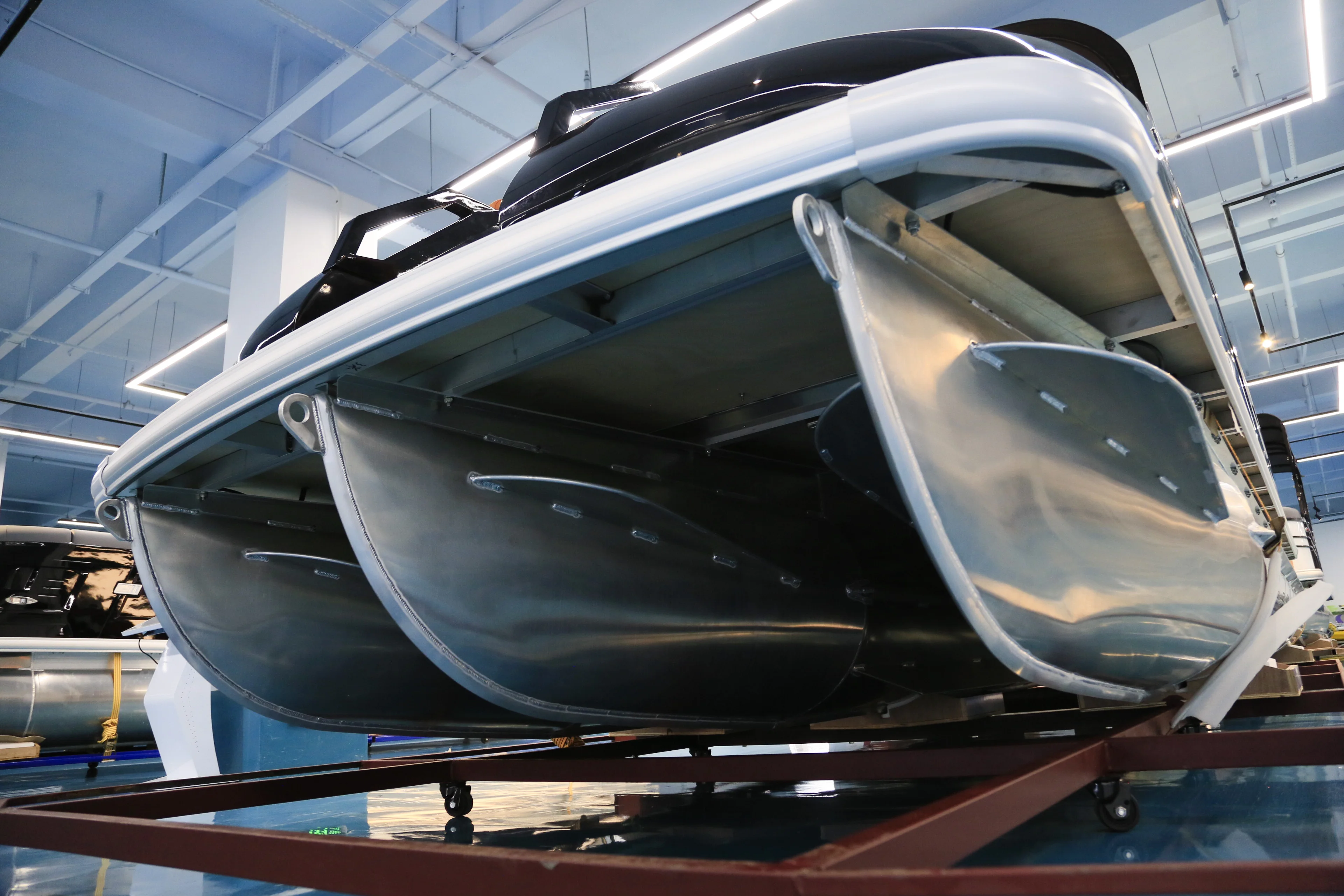 2025 Kinocean 22ft Fiberglass Fence Luxury Yachts Sport Pontoon Boat With Outboard Motor for Sale
