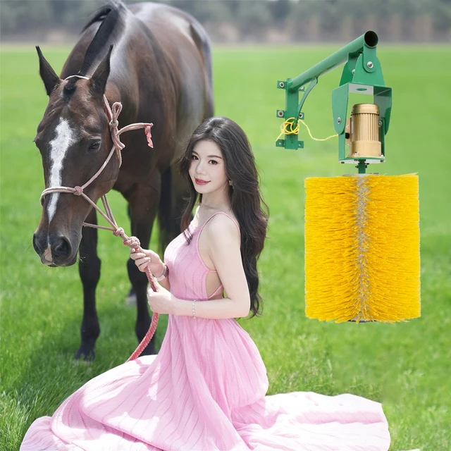 Animal Husbandry Cleaning Equipment  Cow Massage Brush Vertical Automatic Rotating Induction Livestock Cleaning Cow Brush