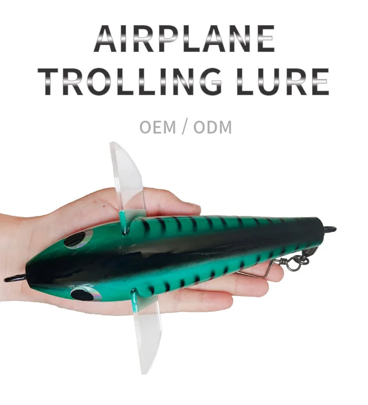 Oem Wood Teaser Bird Trolling Lure 7" 10" 13" Wooden Airplane Trolls