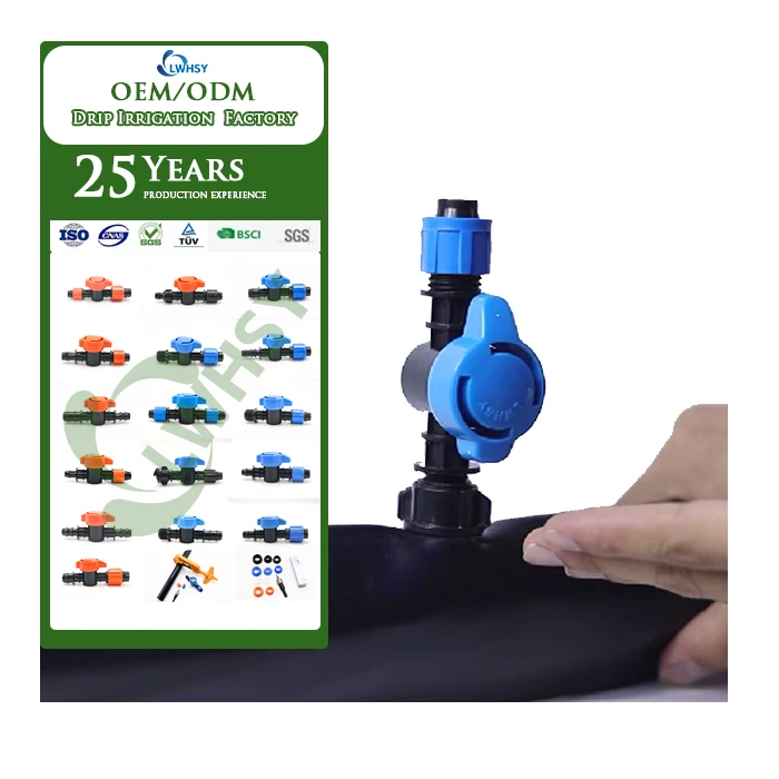 High Durable Main Hose Bypass Valve Factory Stock Plastic Irrigation Fittings High Drip Pipe for Irrigation Sprinkler Systems
